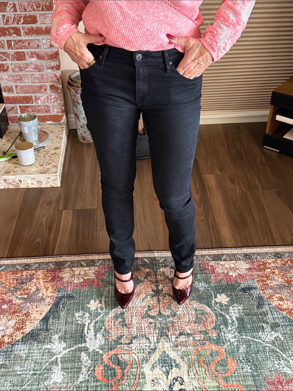 AG Adriano Goldschmied Women's Skinny Jeans in Black